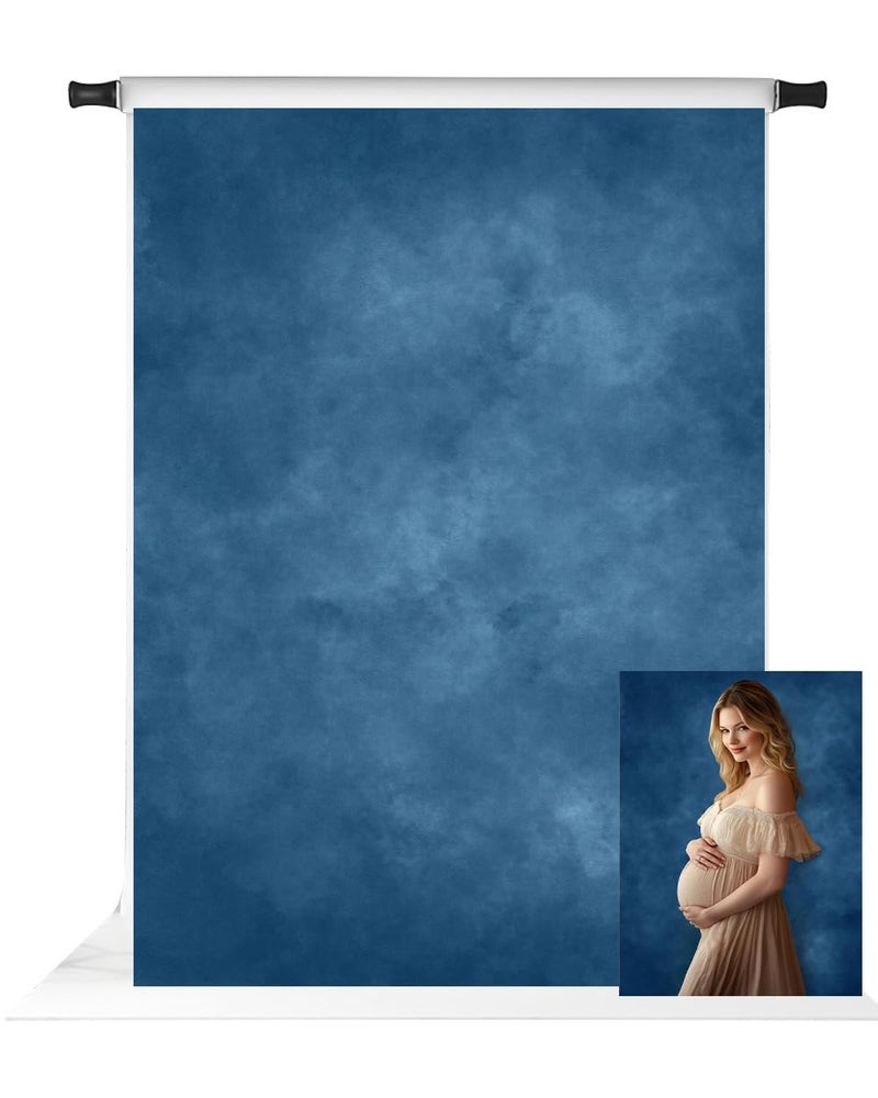 Kate 6.5x10ft Blue Abstract Photography Backdrop Blue Portrait Headshot Backdrops for Photoshoot Background Studio - Image 1